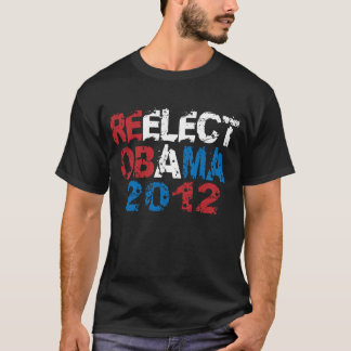T-shirt Réélisez Obama 2012