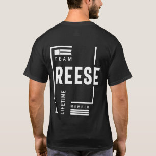 T-shirt Reese Nom personnalisé Anniversaire Cadeau