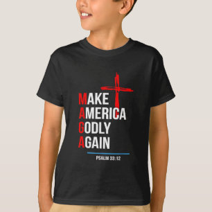 T-shirt Refaire de l'Amérique un pays pieux à nouveau Inau