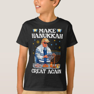 T-shirt Refaire Hanoukka en Grand Trump Juif laid Chanuk