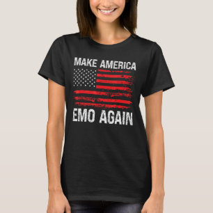 T-shirt Refaire l'Amérique Emo Drapeau US Distorsion Gogot