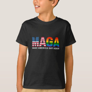 T-shirt Refaire l'Amérique Gay Again Fierté Gay 2025 LGBTQ