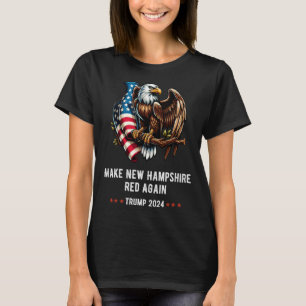 T-shirt Refaire New York Rouge Encore Aigle Républicain Tr