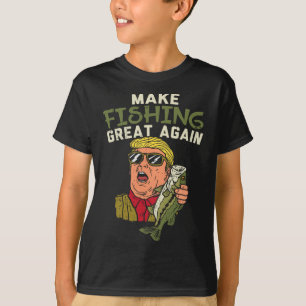 T-shirt Refaisons la pêche grande à nouveau Trump drôle pê