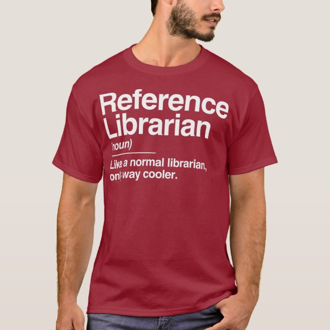 T-shirt Référence Bibliothécaire Définition Normal seuleme (Devant)