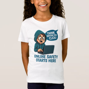 T-Shirt Réfléchir avant de cliquer - Sensibilisation à la