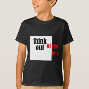 T-shirt Réfléchissez À La Conception Drôle De La Boîte