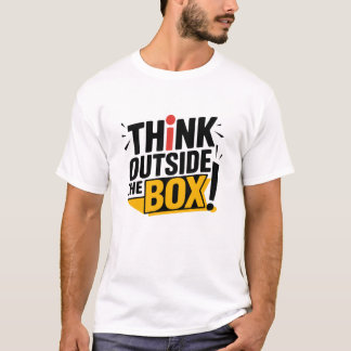 T-shirt Réfléchissez à l'extérieur de la boîte