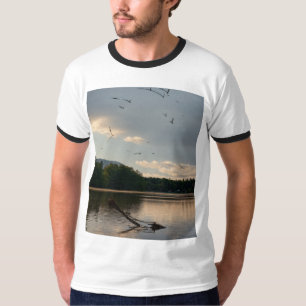 T-shirt Reflets de demain : La nature au bord du lac