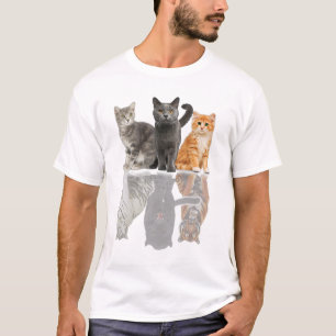 T-shirt Réflexion de chats Miroir Puma Cheetah Tiger Funny