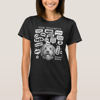 T-shirt Réflexion de chien - Goldendoodle