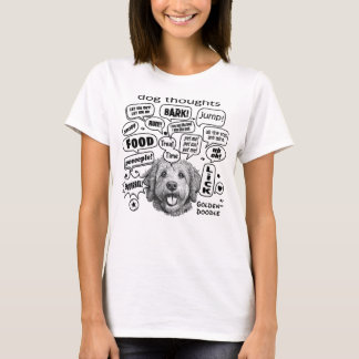 T-shirt Réflexion de chien - Goldendoodle