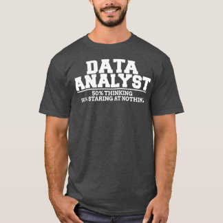 T-shirt Réflexion de l'analyste de données