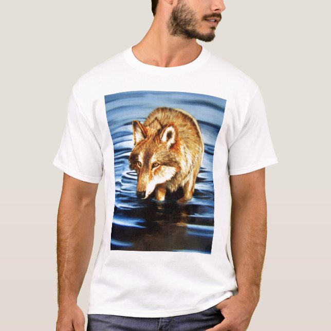 T-SHIRT RÉFLEXION DE LOUP (Devant)