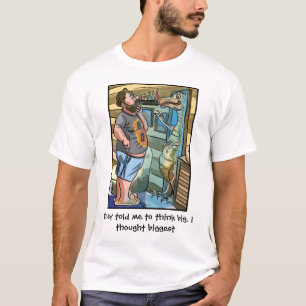 T-shirt Réflexion T-Rex : Pensez plus grand que grand