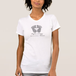 T-shirt Reflexologie Pieds de massage pour la Parties scin