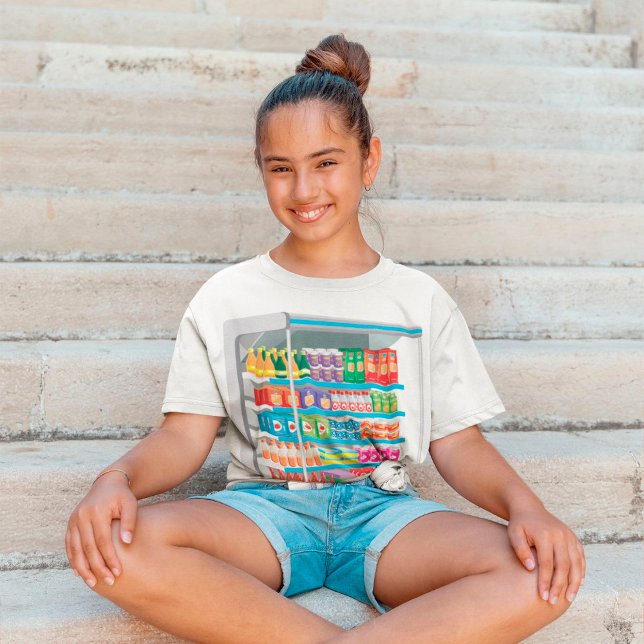 T-shirt Réfrigérateur laitier de supermarché (Créateur téléchargé)