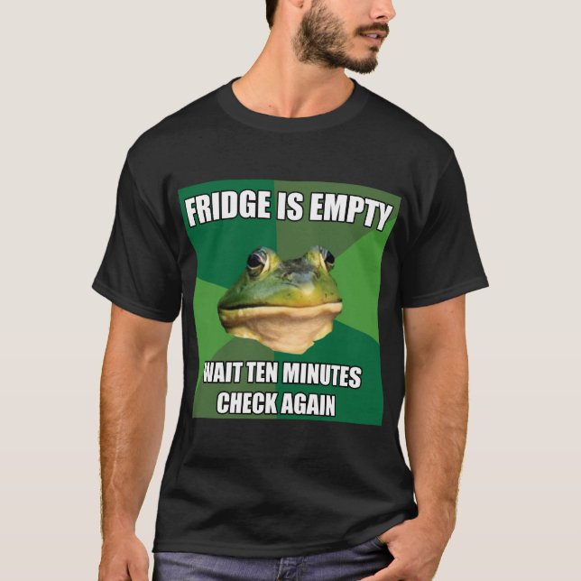 T-shirt Réfrigérateur vide de grenouille fétide de Bachel (Devant)