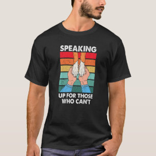T-shirt Refuge pour animaux qui ne peuvent pas parler pour