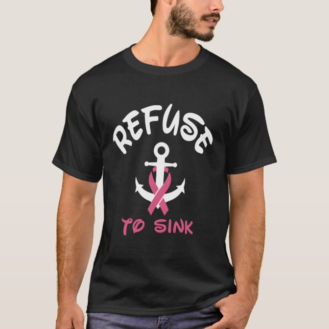 T-shirt Refuser De Soumettre Sensibilisation Au Cancer Du  (Devant)