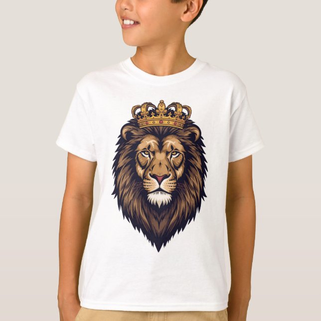 T-shirt Regal Lion Crown Emblem (Devant)
