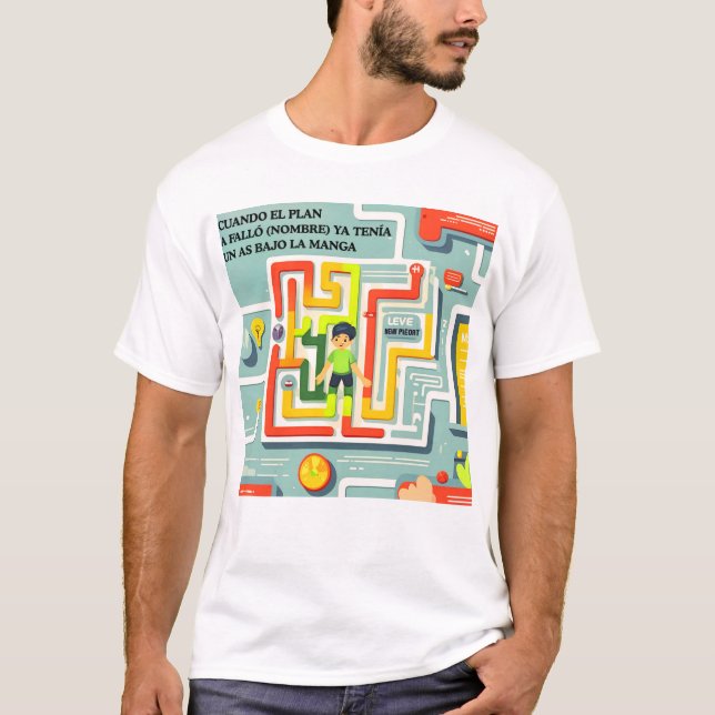 T-SHIRT REGALO PERSONALIZADO PARA (NOMBRE) MEME DEL PLAN B (Devant)