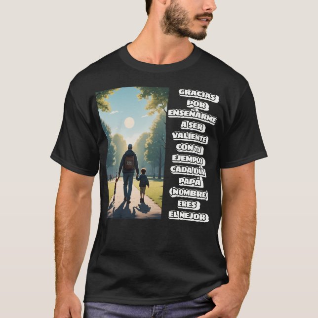 T-SHIRT REGALO PERSONALIZADO PARA PAPA (NOMBRE) (Devant)