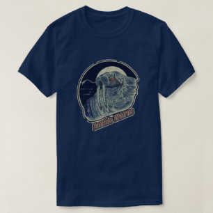 T-shirt Regard affligé de morse de zombi Original-Rétro