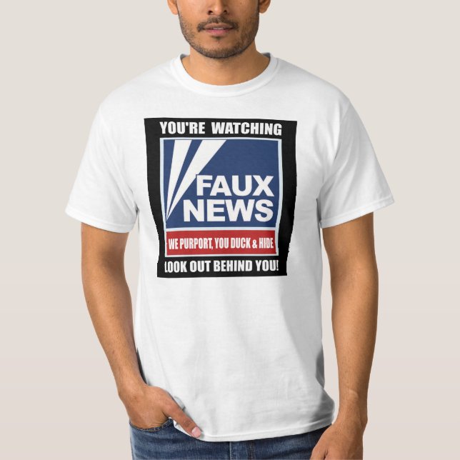T-shirt Regard de nouvelles de FAUX… ! (Devant)