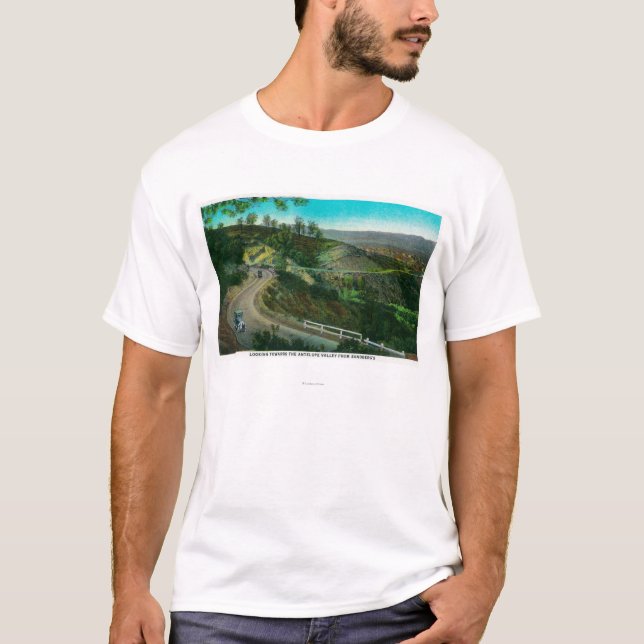 T-shirt Regard vers la vallée d'antilope de Sandberg (Devant)