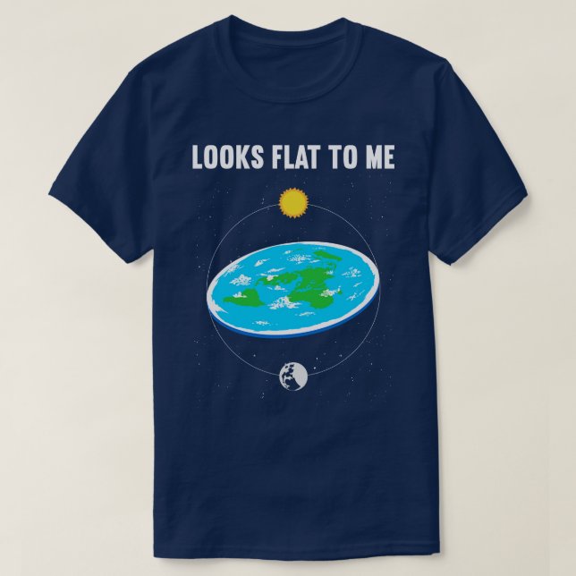 T-shirt Regarde plat pour moi 1 (Design devant)