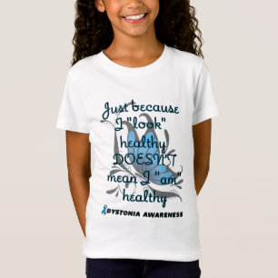 T-Shirt "Regarde" santé/papillon...Dystonie