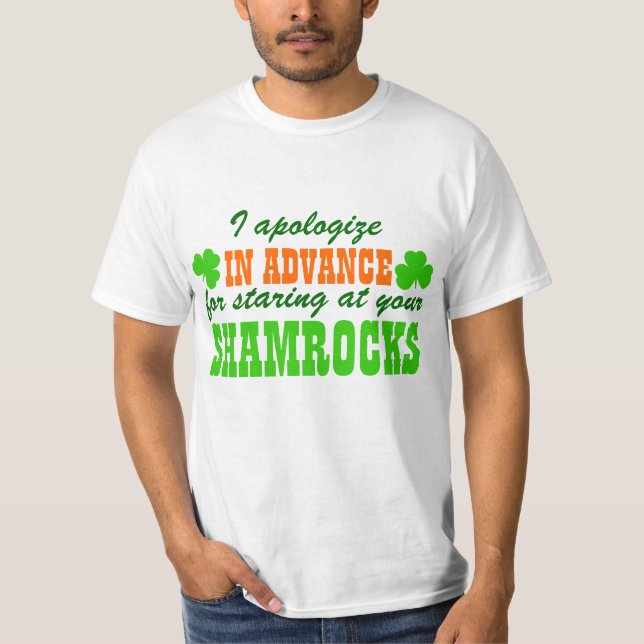 T-shirt Regarder fixement vos shamrocks (Devant)