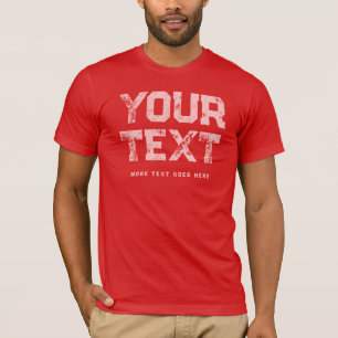 T-shirt Regarder Les Mens En Texte Distressé Moderne Éléga