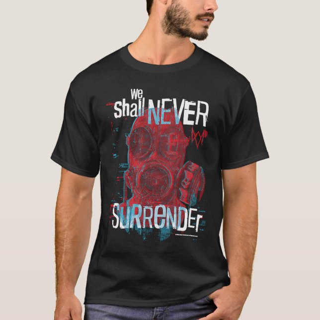 T-shirt Regardez Les Chiens Légion Gaz Masque Nous Ne Surv (Devant)