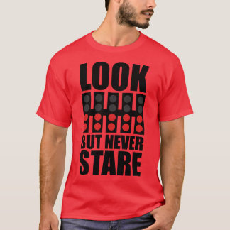 T-shirt Regardez, mais ne regardez jamais la conception F1