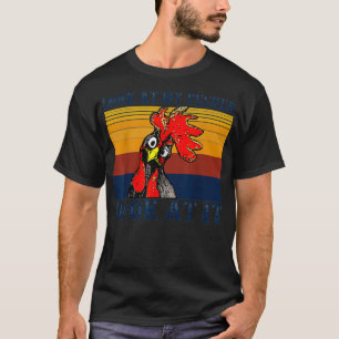 T-shirt Regardez Mon Pecker Regardez Son Vêtement, Drôle É