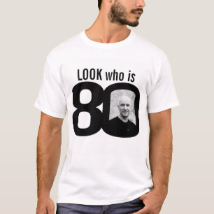 T-shirt Regardez qui est 80 photos en noir et blanc
