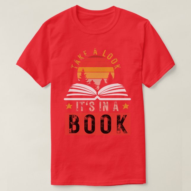 T-shirt Regardez son livre 14 (Design devant)