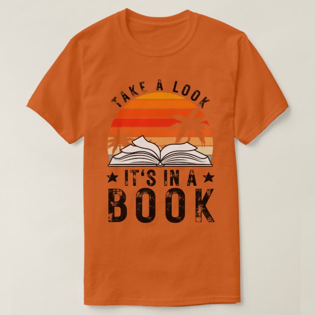 T-shirt Regardez son livre dans un livre 10 (Design devant)