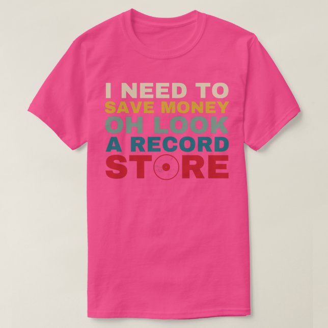 T-shirt Regardez Un Magasin De Documents Drôle Vinyl Colle (Design devant)