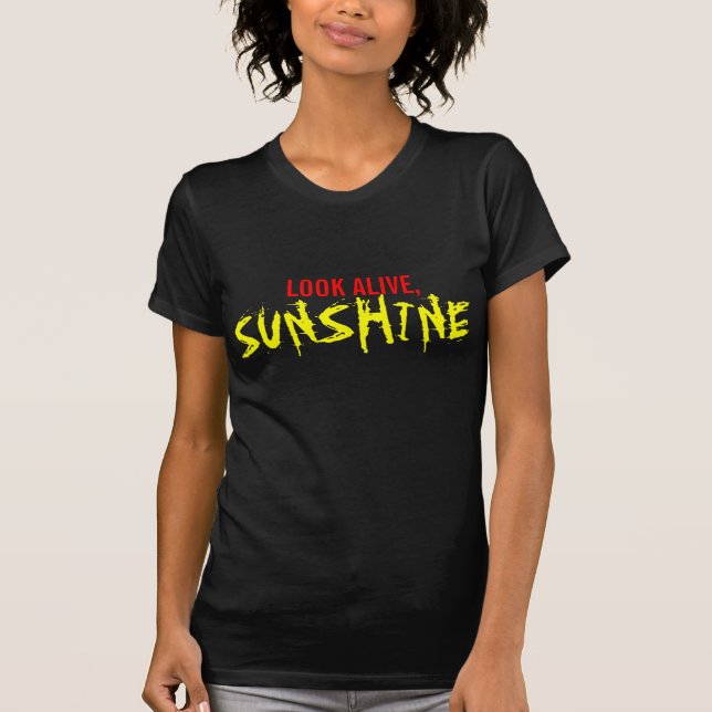 T-shirt Regardez vivant, soleil (Devant)