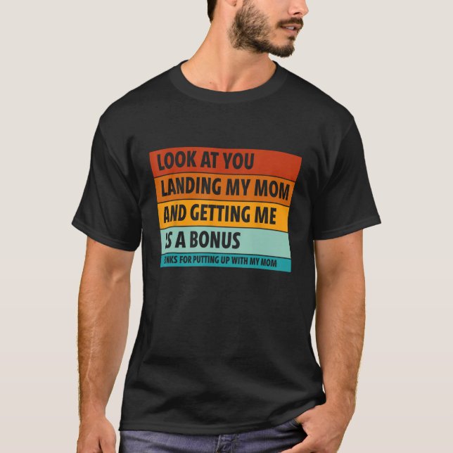 T-shirt regardez-vous atterrir ma mère et me faire passer  (Devant)