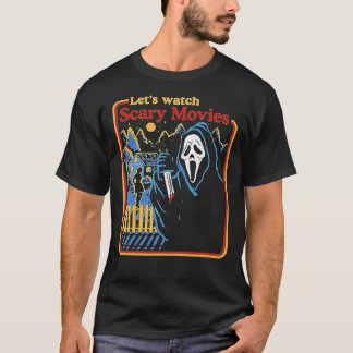 T-shirt Regardons les films d'horreur hurler Horreur actif