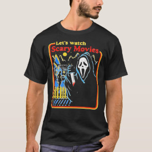 T-shirt Regardons Les Films D'Inquiétude Cri Horreur Clas