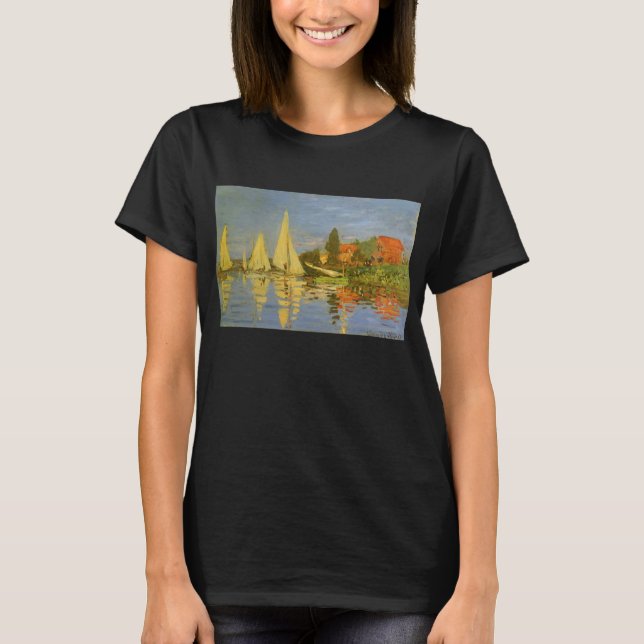 T-shirt Regatta à Argenteuil par Claude Monet (Devant)