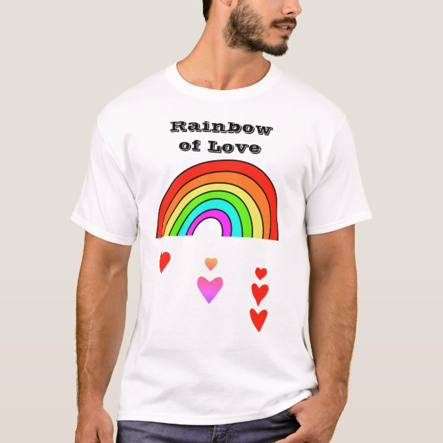 T - Shirt Regenbogen der Liebe (Vorderseite)