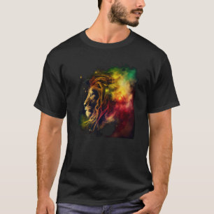 T-shirt Reggae Lion Rastafari Music Freedom Zion Jamaïque