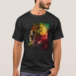 T-shirt Reggae Lion Rastafari Music Freedom Zion Jamaïque