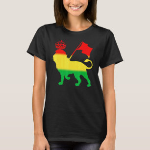 T-shirt Reggae Rasta Lion Rastafarian musique jamaïcaine
